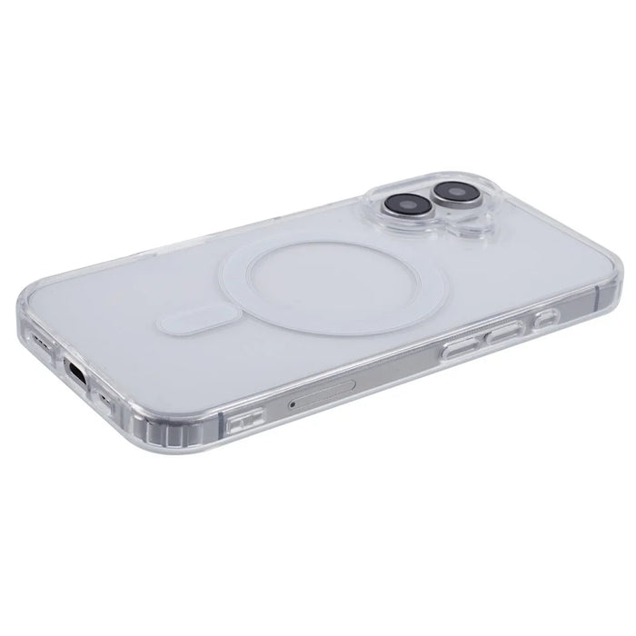 For iPhone 16 Plus Clear Case Acrylic+TPU Phone Cover Compatible with MagSafe - 5