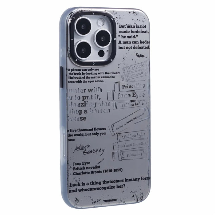YOUNGKIT Literary Series for iPhone 16 Pro Max Case Compatible with MagSafe IMD TPU Phone Cover - The Classic - 1