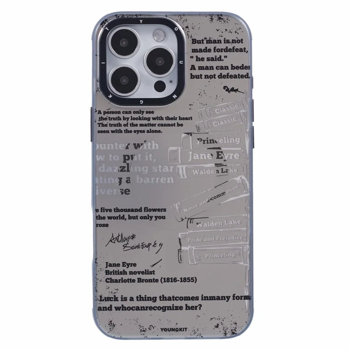 YOUNGKIT Literary Series for iPhone 16 Pro Max Case Compatible with MagSafe IMD TPU Phone Cover - The Classic - 3