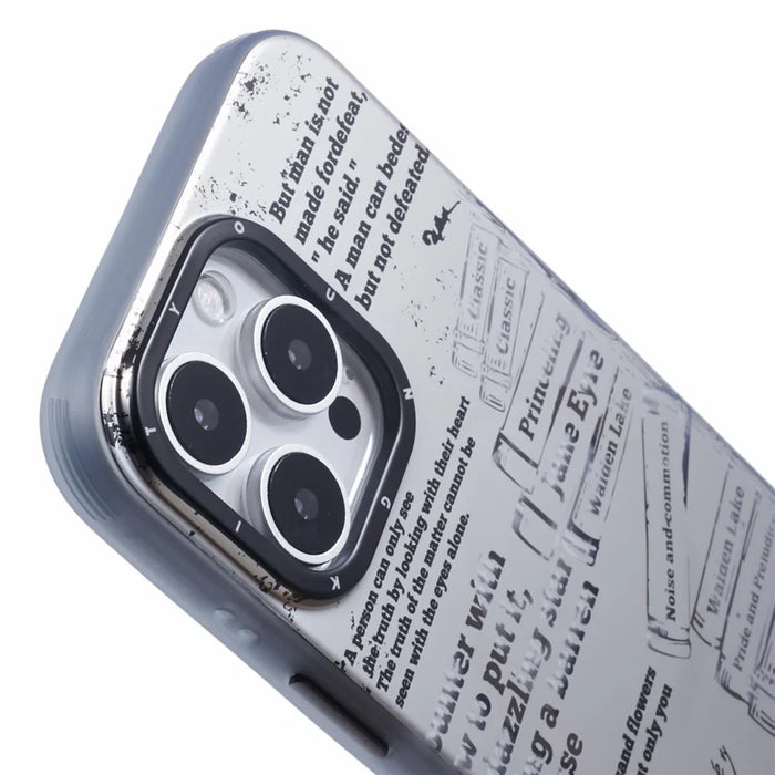 YOUNGKIT Literary Series for iPhone 16 Pro Max Case Compatible with MagSafe IMD TPU Phone Cover - The Classic - 7