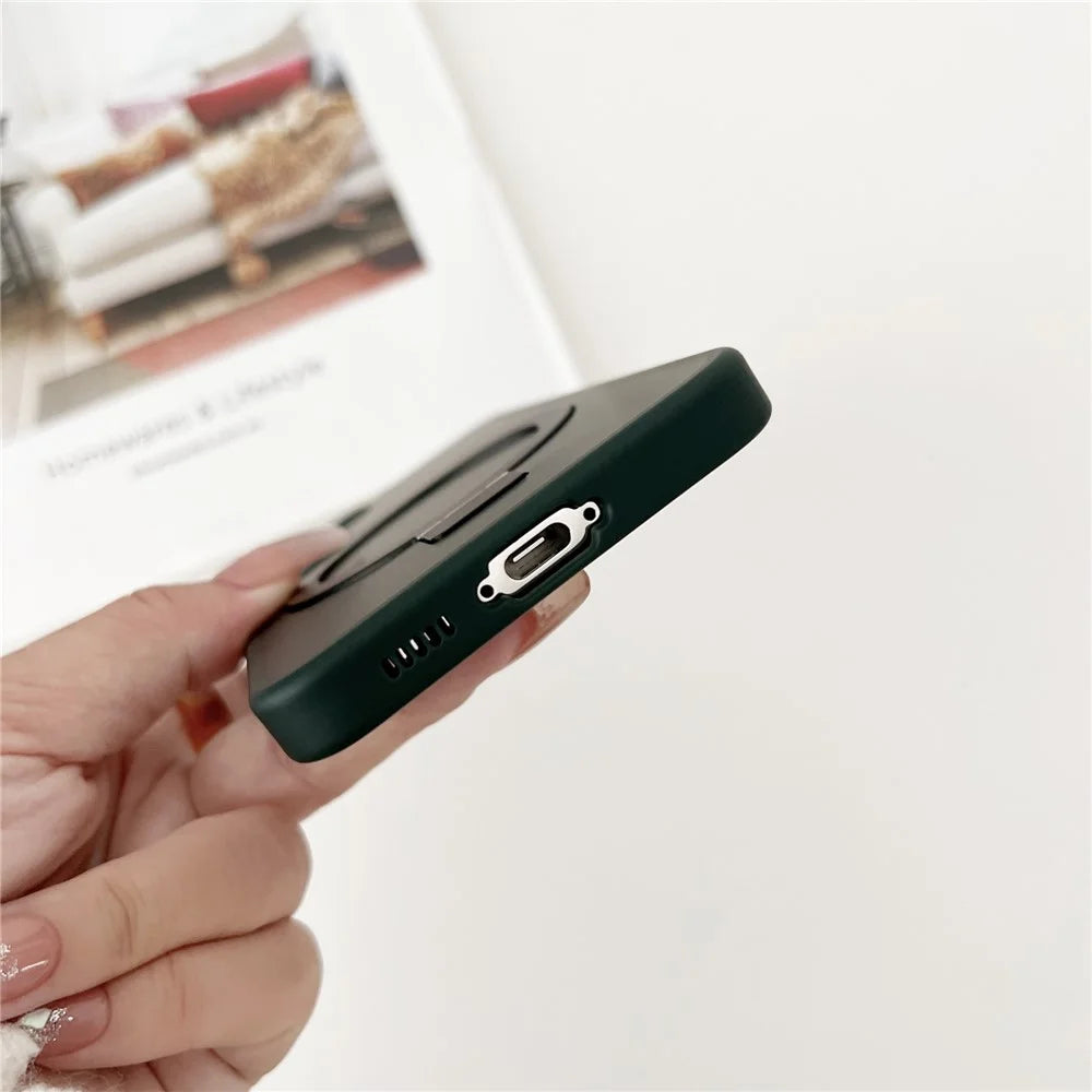 For Samsung Galaxy S23 Magnetic Case Skin-Touch TPU+PC Kickstand Phone Cover - Dark Purple - 6