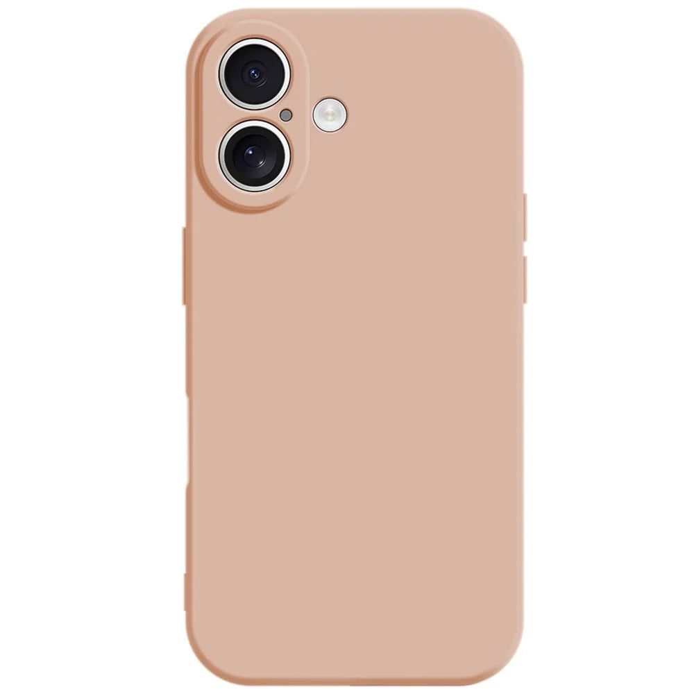 KALEBOL KLB-TPU003 For iPhone 16 Plus Case Anti-Scratch Solid Color TPU Phone Cover - Pink - 1