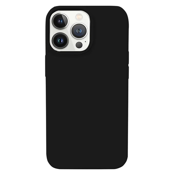 KALEBOL KLB-YTGJ001 For iPhone 16 Pro Max Case Solid Color Liquid Silicone+PC Phone Cover - Black - 1