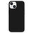 KALEBOL KLB-YTGJ001 For iPhone 13 Case Solid Color Liquid Silicone+PC Phone Cover - Black - 1