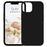 KALEBOL KLB-YTGJ001 For iPhone 13 Case Solid Color Liquid Silicone+PC Phone Cover - Black - 2