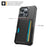 For iPhone 16 Pro Case Card Slot Leather+TPU Defender Phone Cover - 2