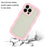 For iPhone 16 Pro Case Wavy Edge Design PC + TPU Shockproof Phone Cover - Pink - 2