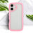 For iPhone 16 Case Wavy Edge Design PC + TPU Shockproof Phone Cover - Pink - 4