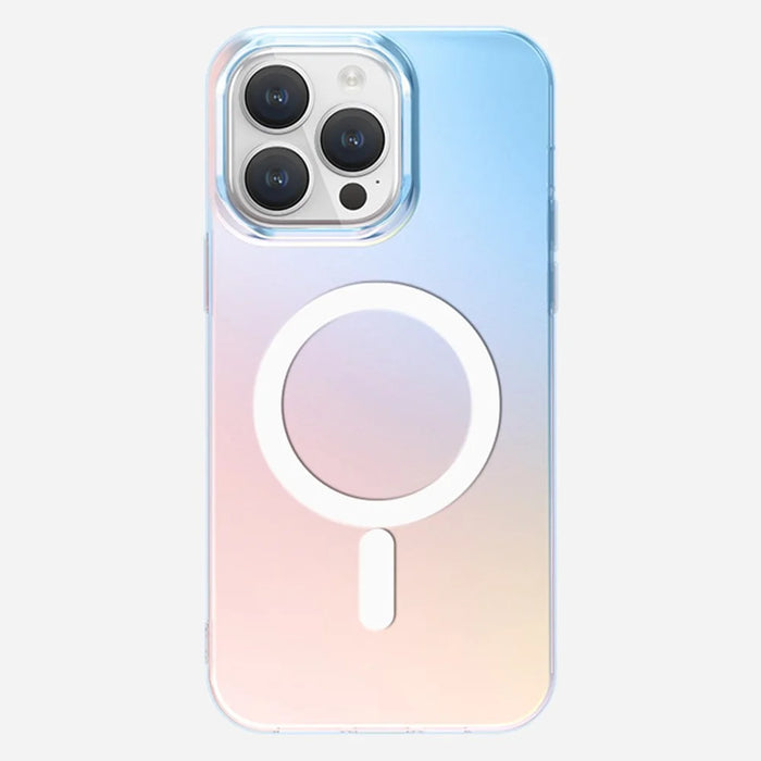 For iPhone 16 Pro Case Compatible with MagSafe Laser Gradient Effect TPU+PC Phone Cover - 4