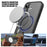 For iPhone 16 Case Matte PC+TPU Phone Cover Compatible with MagSafe - Black - 4