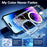 For iPhone 16 Pro Max Case Flower Series TPU+PC Phone Cover Compatible with MagSafe - Transparent - 3