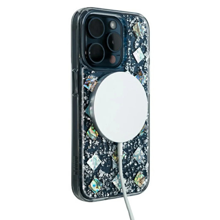 KZDOO Mag Flash Series for iPhone 16 Pro Case Compatible with MagSafe Seashell Shining TPU+PC Phone Cover - Rose Gold - 5