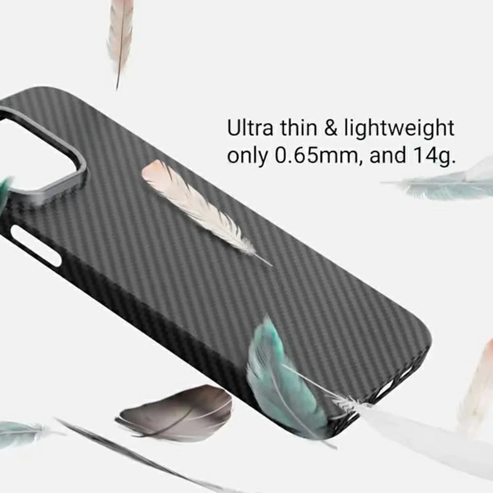 KZDOO For iPhone 16 Pro Case Aramid Fiber Phone Cover Support Wireless Charging - Green - 4
