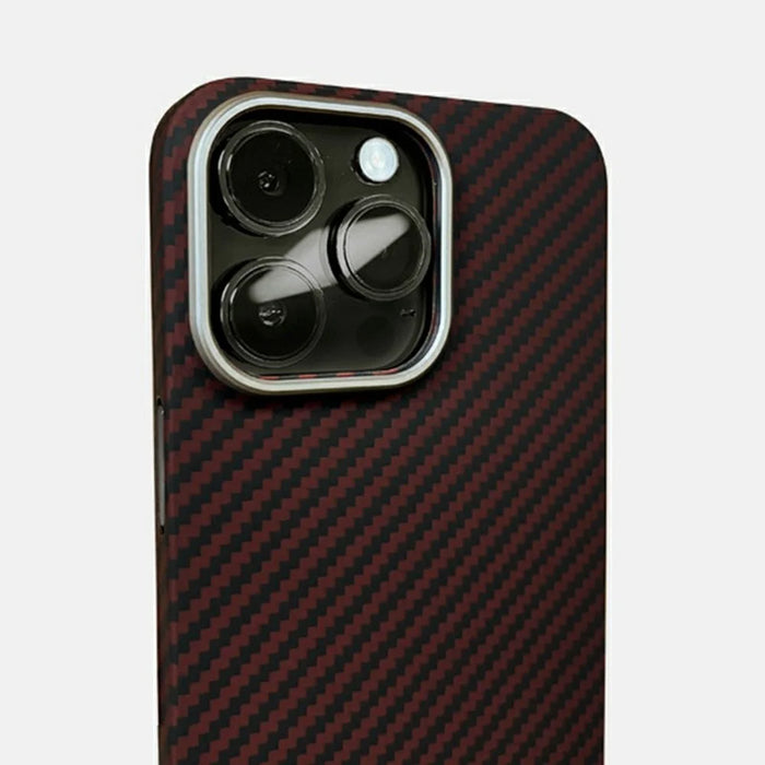 KZDOO For iPhone 16 Pro Max Case Aramid Fiber Phone Cover Support Wireless Charging - Green - 3