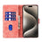 For iPhone 16 Pro Max Case Heart Cat Folding Stand PU Leather Phone Cover - Pink - 2