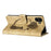 For iPhone 16 Plus Case Heart Cat Folding Stand PU Leather Phone Cover - Light Brown - 3