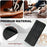 For Samsung Galaxy A06 4G Case Triangle Imprinted Anti-Scratch Phone Wallet Cover - Black - 4