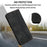 For Samsung Galaxy A06 4G Case Triangle Imprinted Anti-Scratch Phone Wallet Cover - Black - 6