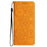 For Samsung Galaxy A06 4G Case Imprinted Flower Wallet Stand Leather Phone Cover - Yellow - 5
