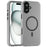 For iPhone 16 Plus Case Compatible with MagSafe TPU + PC Slim Matte Translucent Phone Cover - Black - 1