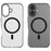 For iPhone 16 Case Compatible with MagSafe TPU + PC Slim Matte Translucent Phone Cover - Black - 2