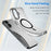 For iPhone 16 Case Compatible with MagSafe TPU + PC Slim Matte Translucent Phone Cover - Black - 4