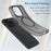 For iPhone 16 Pro Case Compatible with MagSafe TPU + PC Slim Matte Translucent Phone Cover - Black - 4