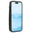 For iPhone 16 Case TPU+PU Leather Hardware Decor Phone Cover with Card Holder - Black - 3