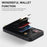 For iPhone 16 Case TPU+PU Leather Hardware Decor Phone Cover with Card Holder - Black - 4