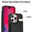 For iPhone 16 Pro Case TPU+PU Leather Hardware Decor Phone Cover with Card Holder - Black - 6