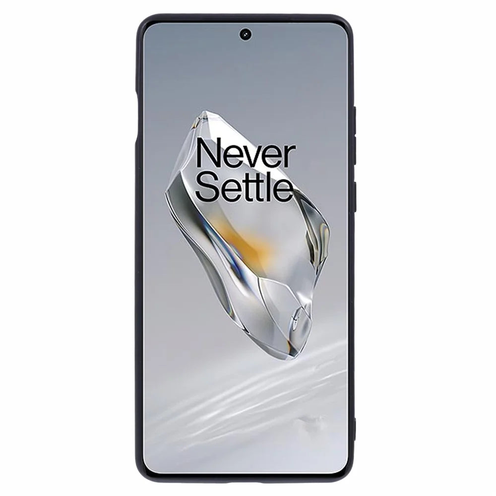 For OnePlus 12 5G Phone Case Rhombus Adhesive Card Bag with Kickstand RFID Blocking - Black - 2