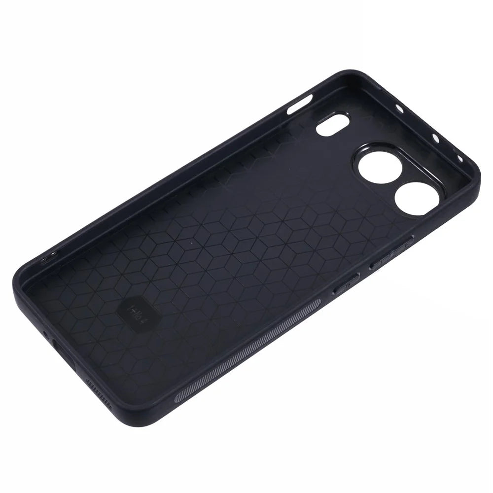 For OnePlus Nord 4 Phone Case Rhombus Adhesive Card Bag with Kickstand RFID Blocking - Black - 6