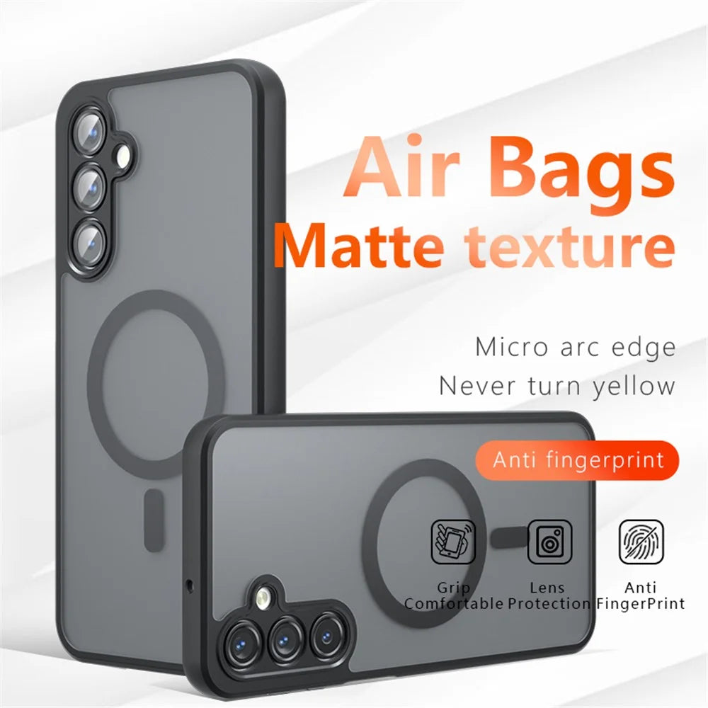 For Samsung Galaxy A16 5G / A16 4G Magnetic Case TPU+PC Matte Phone Cover - 2