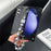 For Samsung Galaxy Z Fold6 5G Case Glitter Leather+PC Phone Cover with Beaded Strap - Black - 2