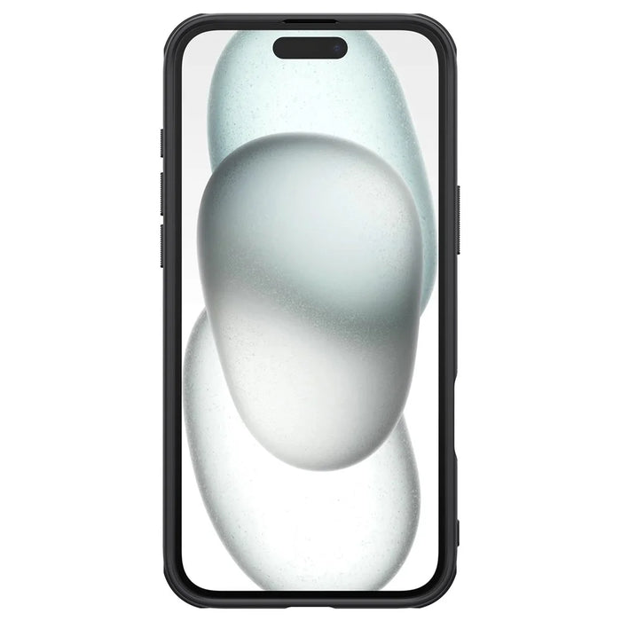 NILLKIN Frosted Shield Pro For iPhone 16 Case Matte PC+TPU Phone Cover - Black - 4