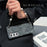 For Samsung Galaxy Z Fold6 5G Case Feather Yarn Leather+PC Phone Cover with Bow Beaded Strap - Black - 4