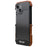 R-JUST For iPhone 14 Plus Shockproof Case Wood + Aluminum Alloy Frame Bumper Case Anti-Fall Phone Protector - 5