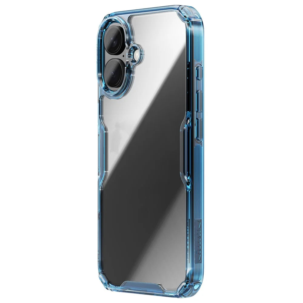 NILLKIN Pro Series for iPhone 16 Plus Case TPU+PC Ultra Clear Phone Case - Blue - 2