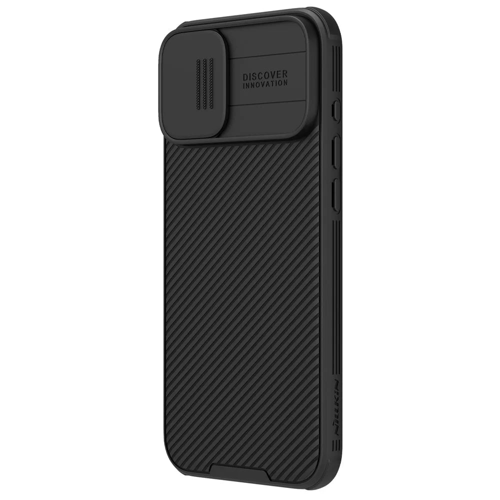 NILLKIN Camshield Pro Series for iPhone 16 Plus Case PC+TPU Slide Camera Lid Phone Cover - Black - 2
