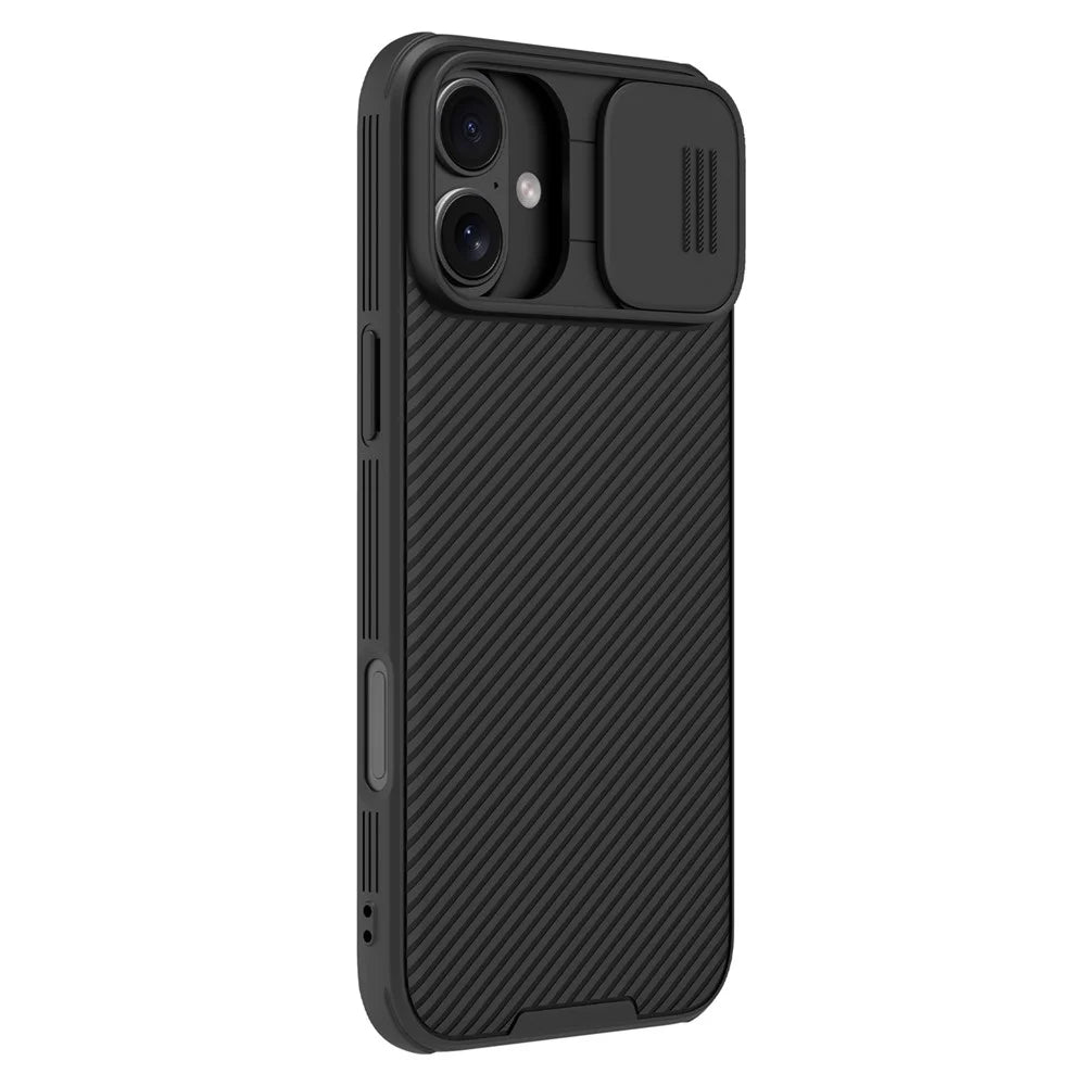 NILLKIN Camshield Pro Series for iPhone 16 Plus Case PC+TPU Slide Camera Lid Phone Cover - Black - 3