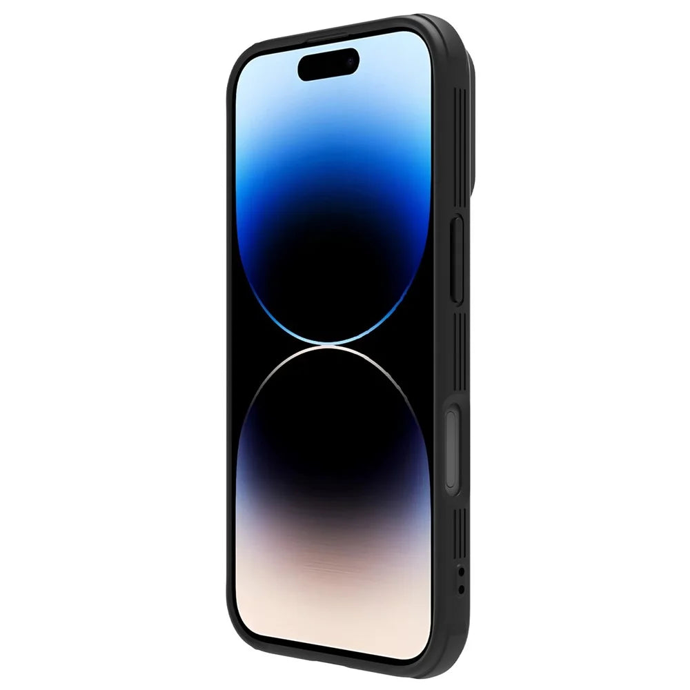 NILLKIN Camshield Pro Series for iPhone 16 Plus Case PC+TPU Slide Camera Lid Phone Cover - Black - 4