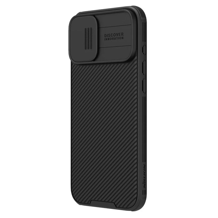 NILLKIN Camshield Pro Series for iPhone 16 Case PC+TPU Slide Camera Lid Phone Cover - Black - 2