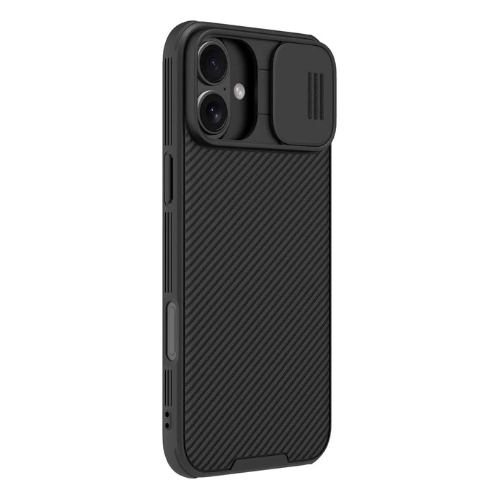 NILLKIN Camshield Pro Series for iPhone 16 Case PC+TPU Slide Camera Lid Phone Cover - Black - 3