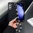 For Samsung Galaxy Z Fold6 5G Case Glitter Finish Leather+PC Phone Cover with Beaded Strap - Black - 2