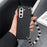 For Samsung Galaxy Z Fold6 5G Case Glitter Finish Leather+PC Phone Cover with Beaded Strap - Black - 3