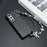 For Samsung Galaxy Z Fold6 5G Case Textured Glitter Leather+PC Phone Cover with Beaded Strap - Black - 3