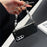 For Samsung Galaxy Z Fold6 5G Case Weave Glitter Stripe Leather+PC Phone Cover with Bow Beaded Strap - Black - 5