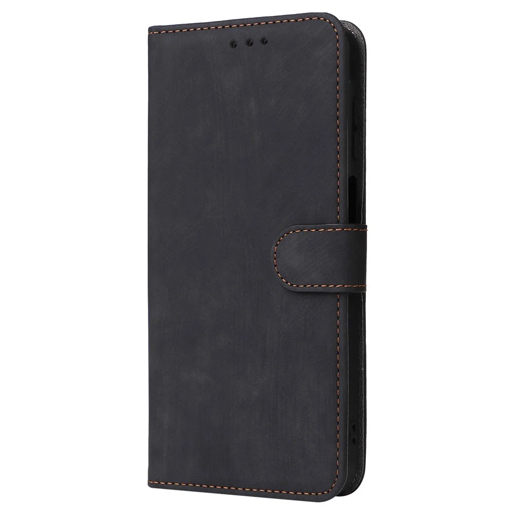 For Samsung Galaxy A16 5G / A16 4G Wallet Case RFID Blocking PU Leather Cover Stand View - Black - 6