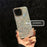For iPhone 16 Pro Max Case IMD Shell Pattern PC+TPU Phone Cover - Transparent White - 2