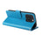 For iPhone 16 Pro Max Leather Case Butterfly Floral Imprint Wallet Stand Cover - Blue - 4